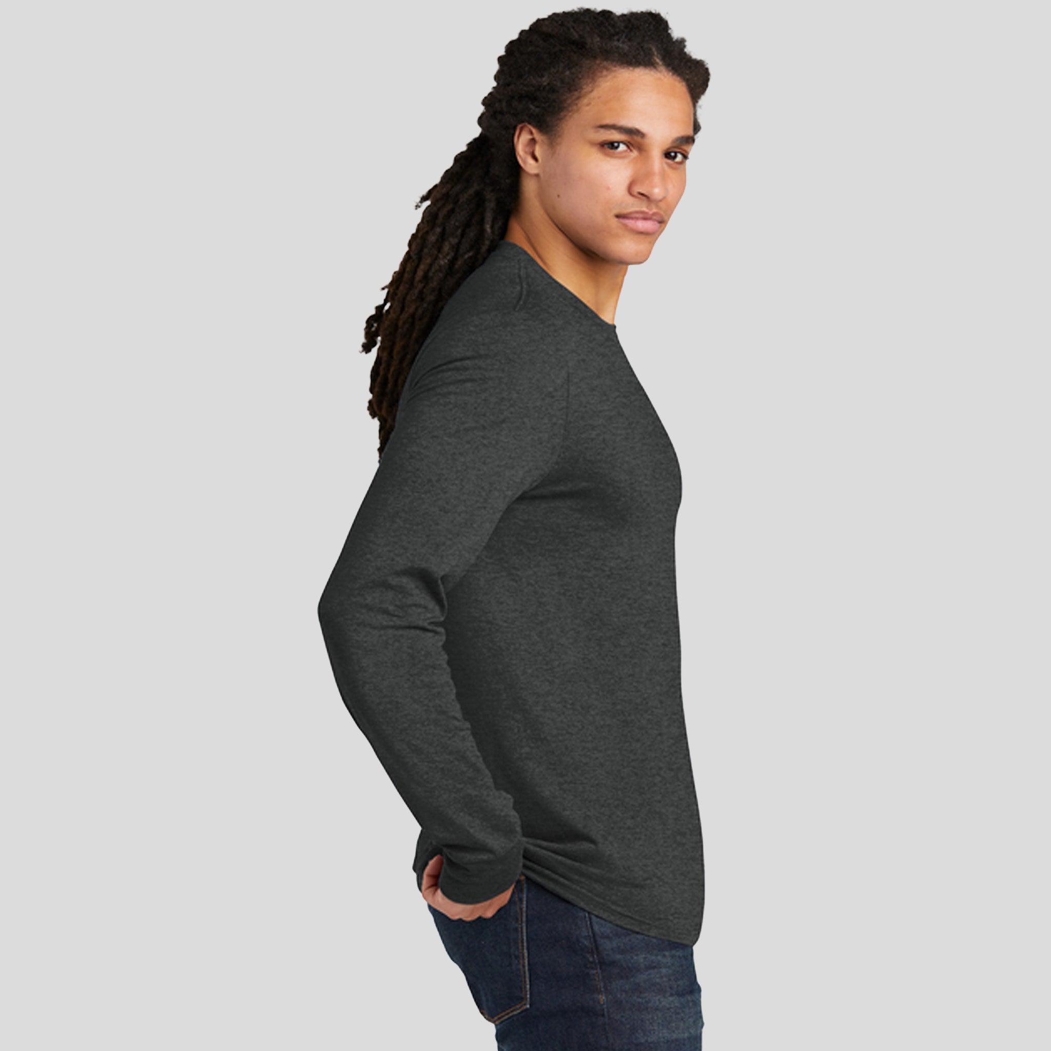 Perfect TriĀ® Long Sleeve Tee | Black Frost