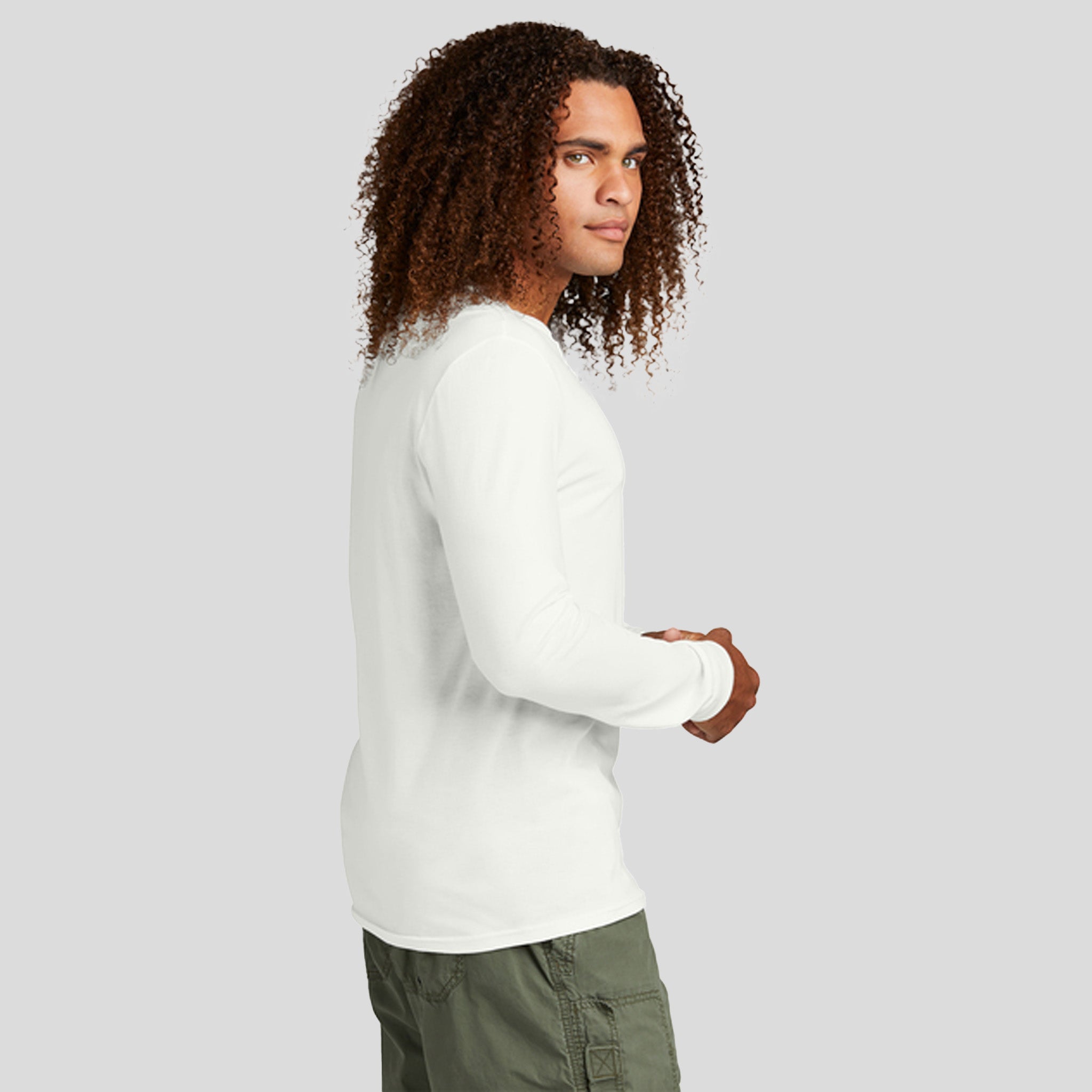 Perfect TriĀ® Long Sleeve Henley | Natural