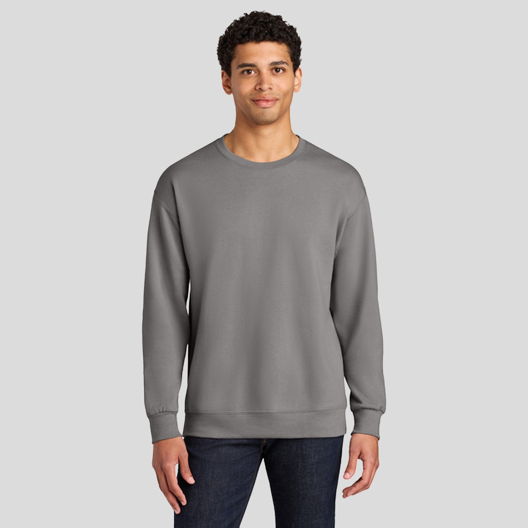 Ultimate⢠Unisex CVC Ring Spun Crewneck Sweatshirt | Rock
