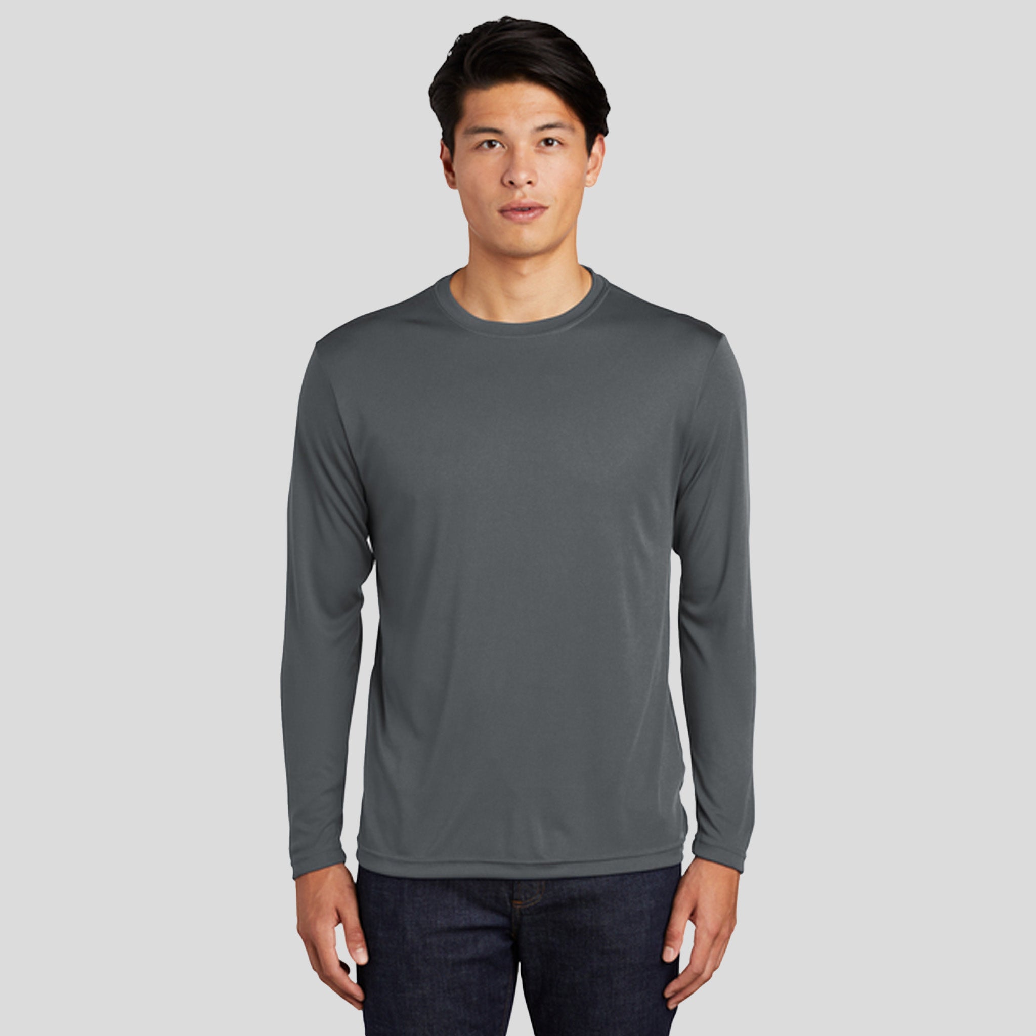 Tall Long Sleeve PosiCharge® Competitor⢠Tee | Iron Grey