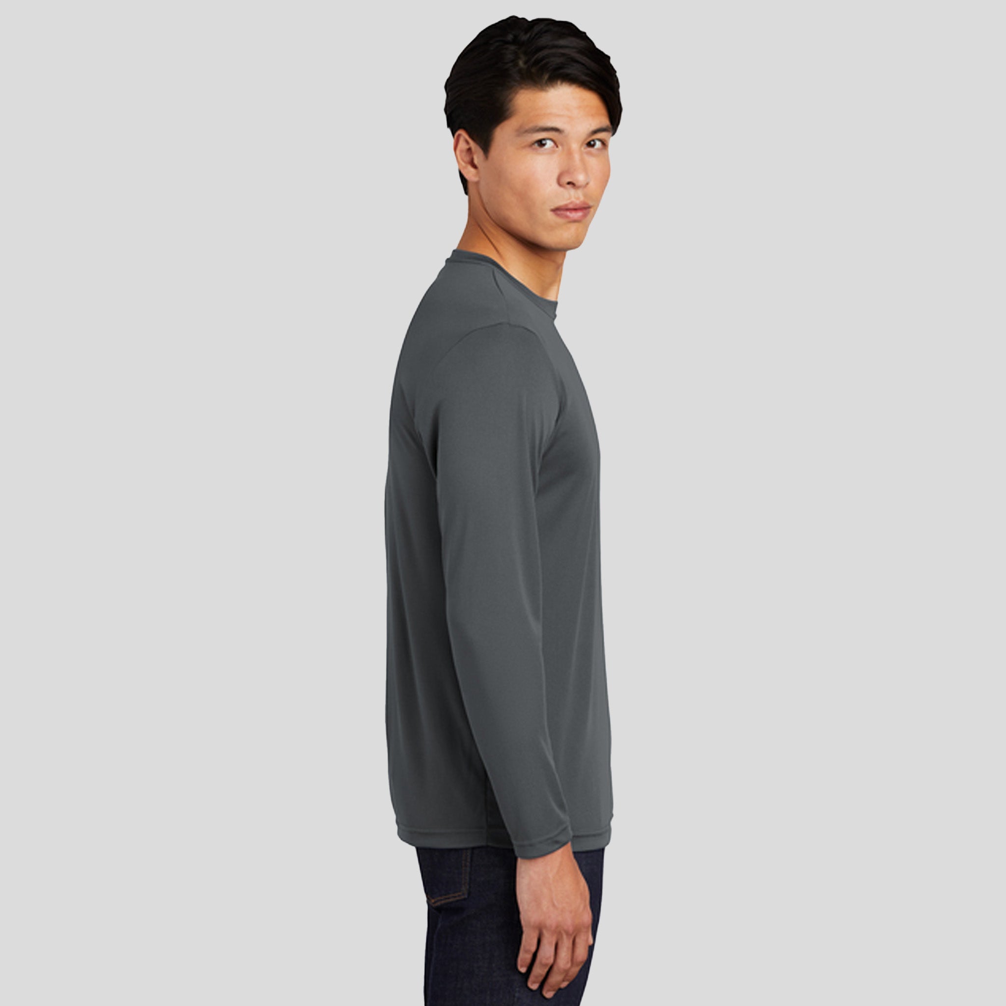 Tall Long Sleeve PosiCharge® Competitor⢠Tee | Iron Grey