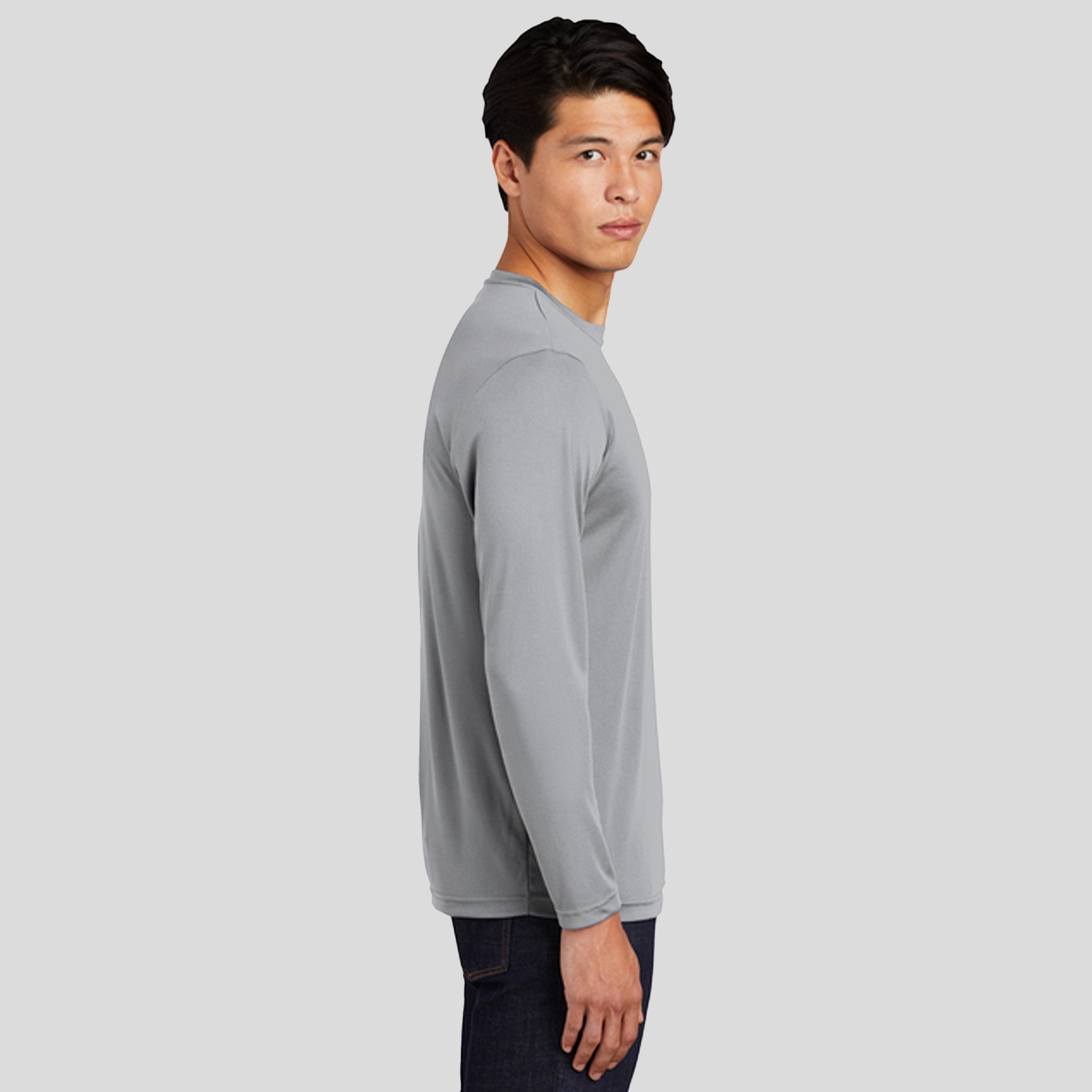 Tall Long Sleeve PosiCharge® Competitor⢠Tee | Silver