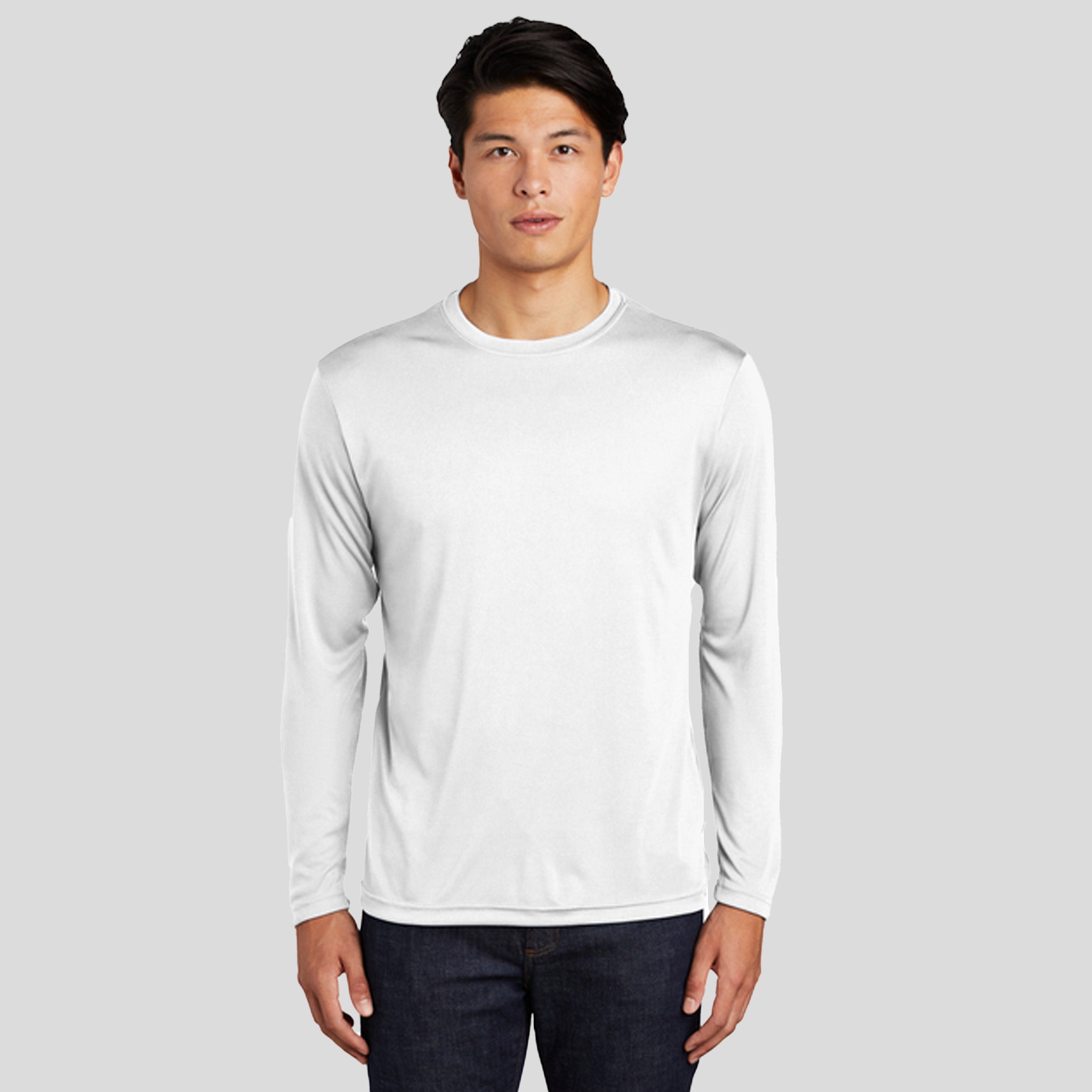 Tall Long Sleeve PosiCharge® Competitor⢠Tee | White