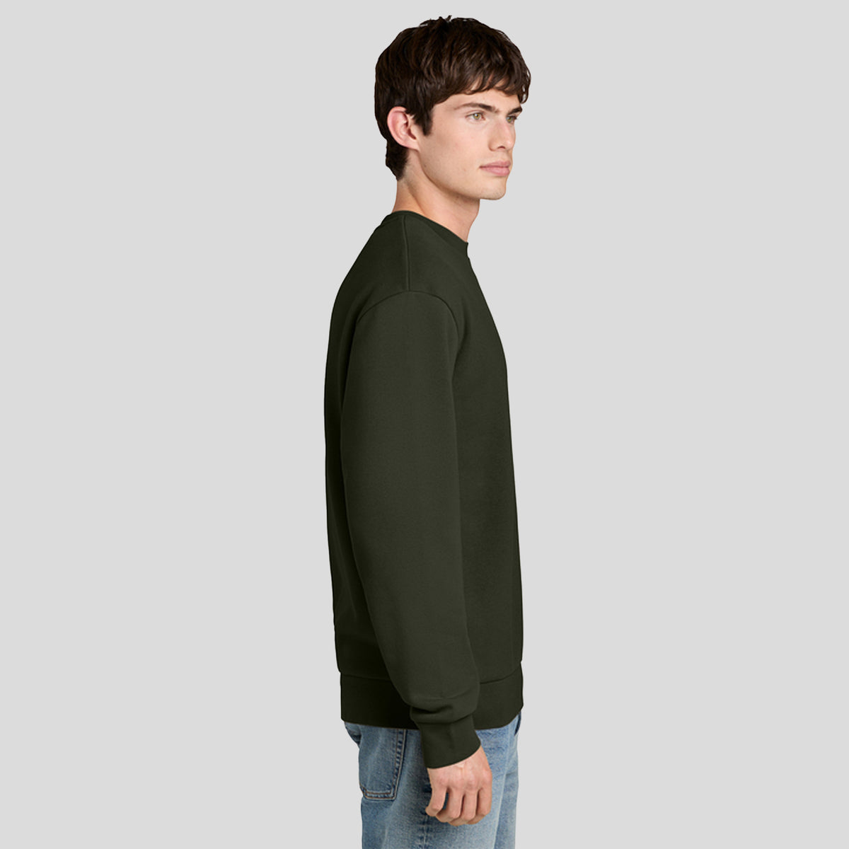 MelloFleece Crew Sweater | Dark Olive