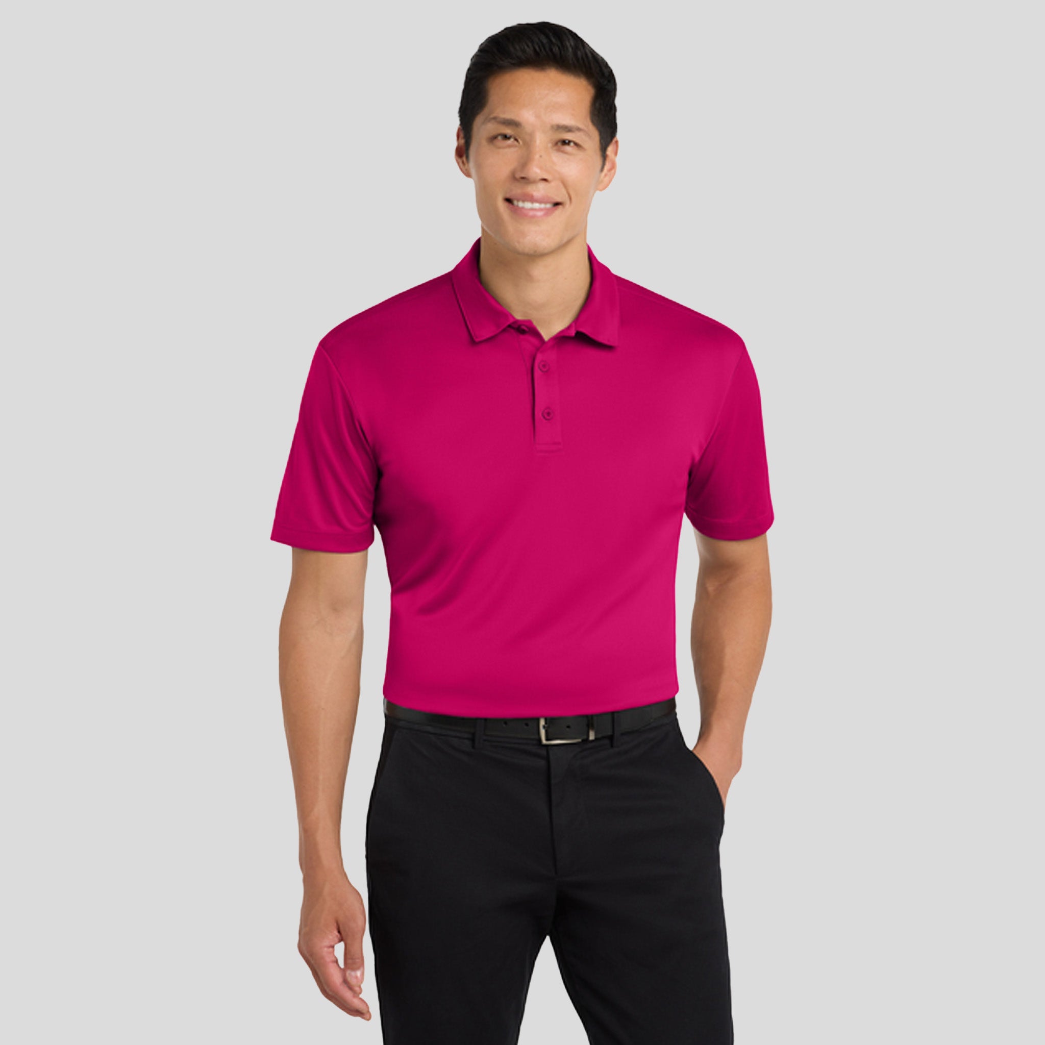 Men's Silk Touchâ„¢ Performance Polo | Pink Raspberry