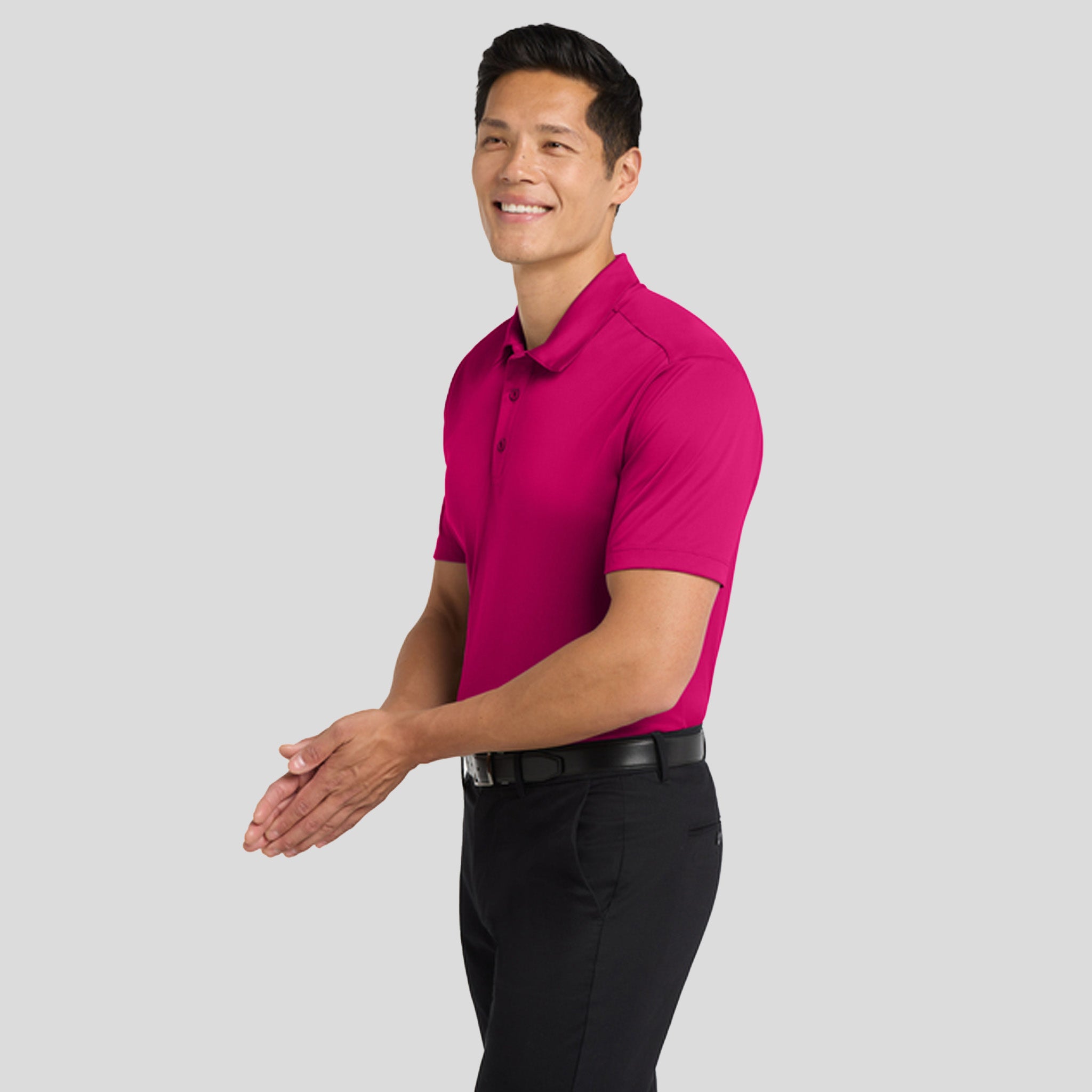 Men's Silk Touchâ„¢ Performance Polo | Pink Raspberry