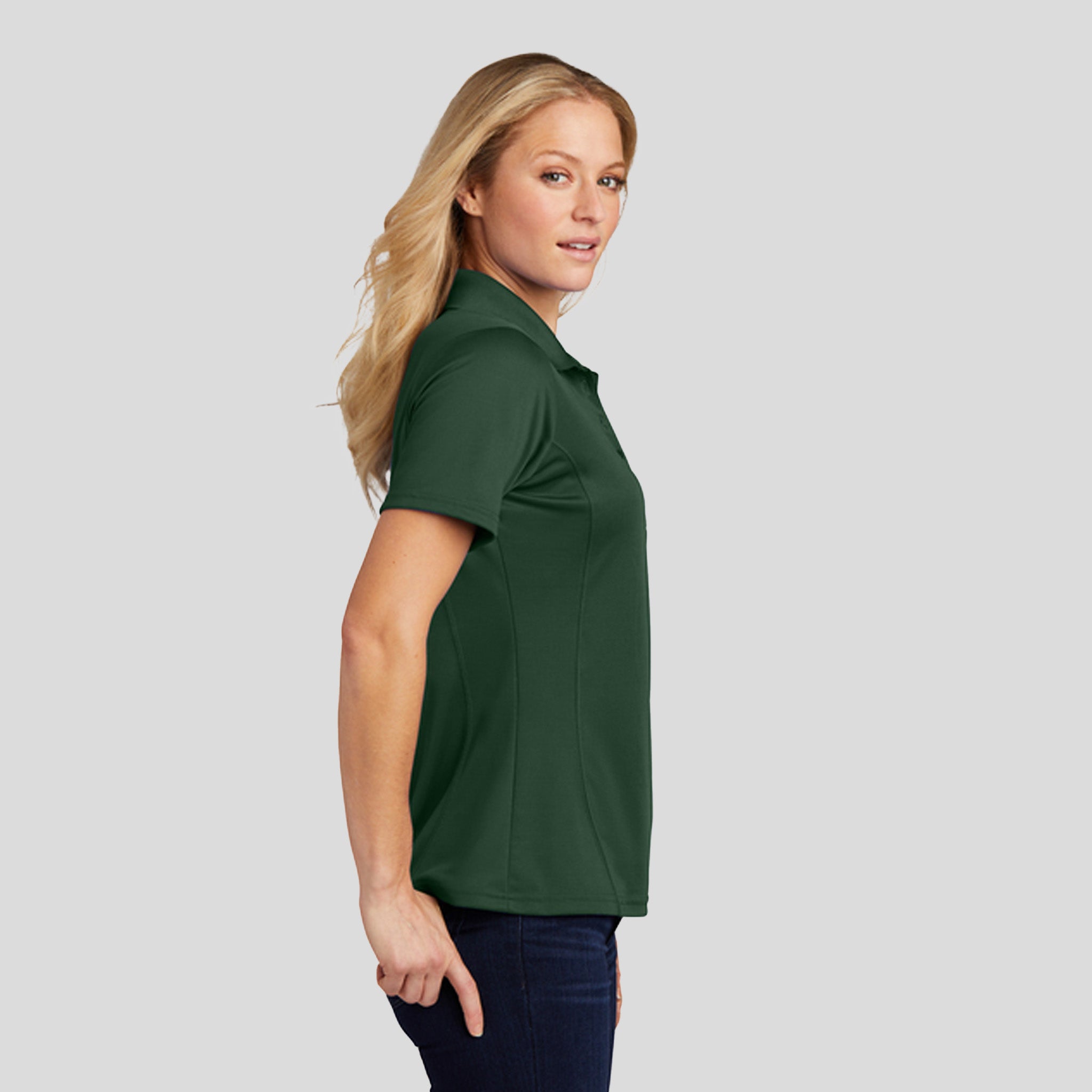 Women's Dry ZoneĀ® Raglan Accent Polo | Forest Green