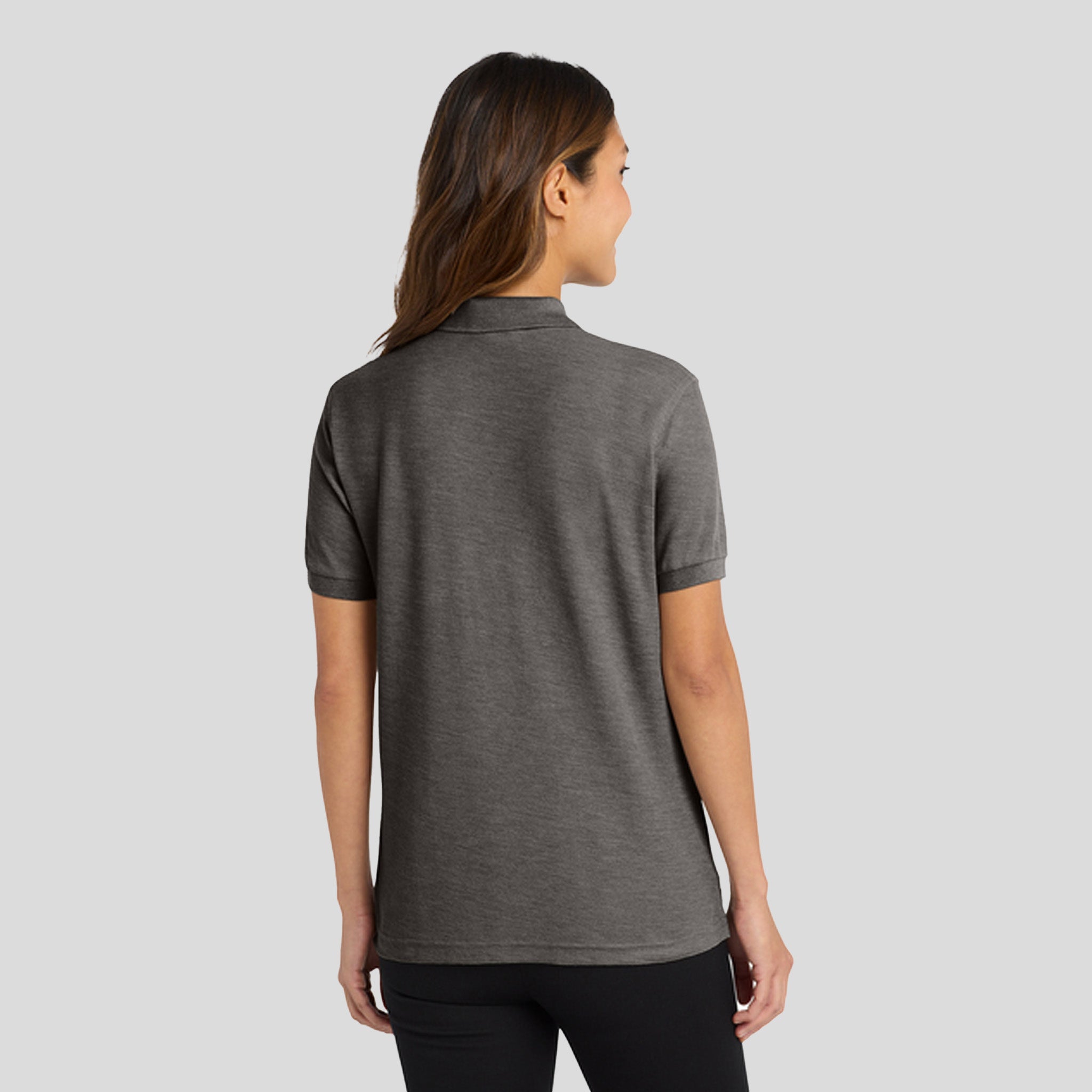 Women's Silk Touchâ„¢ Polo | Charcoal Heather Grey