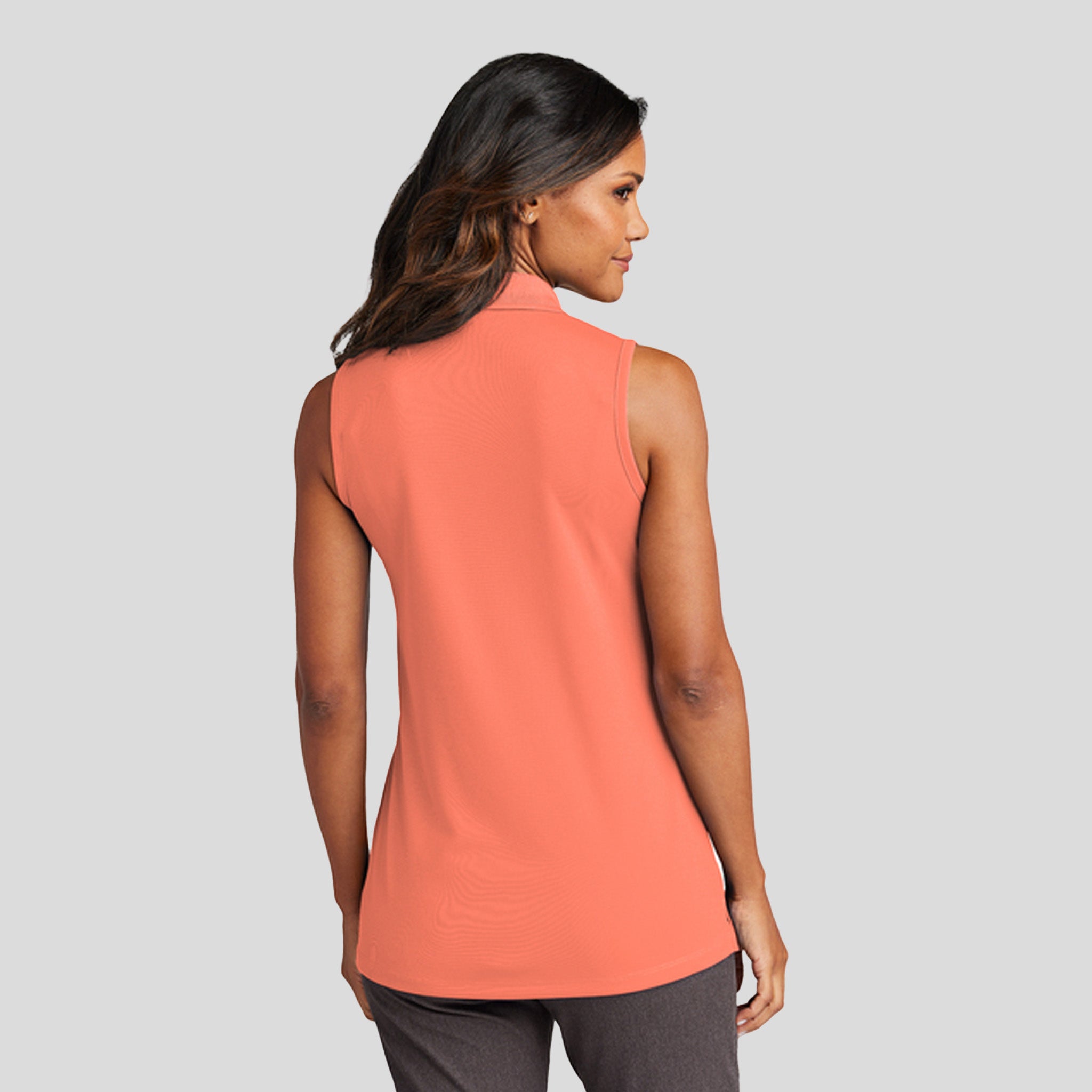 Women's Dry ZoneĀ® UV Micro-Mesh Sleeveless Polo | Coral Splash