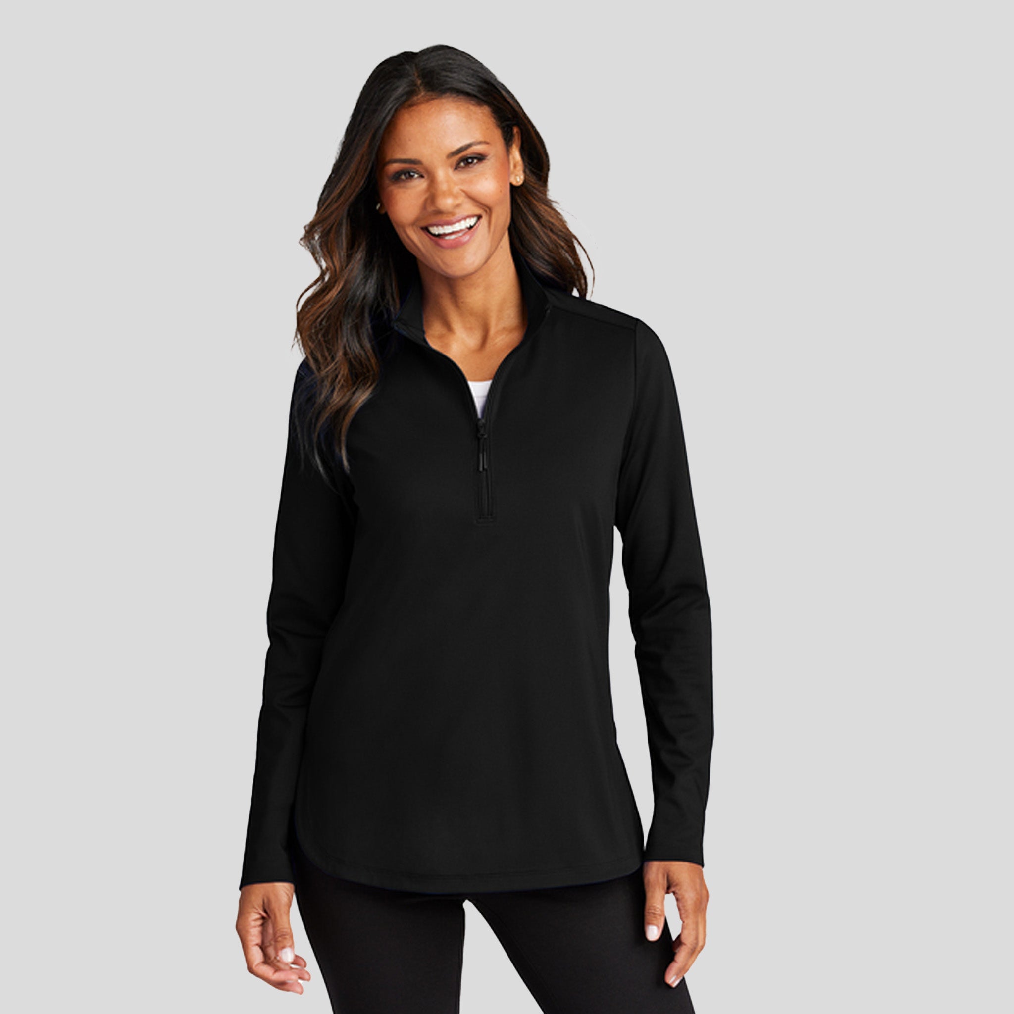 Women's C-FREEĀ® Double Knit 1/4-Zip | Black