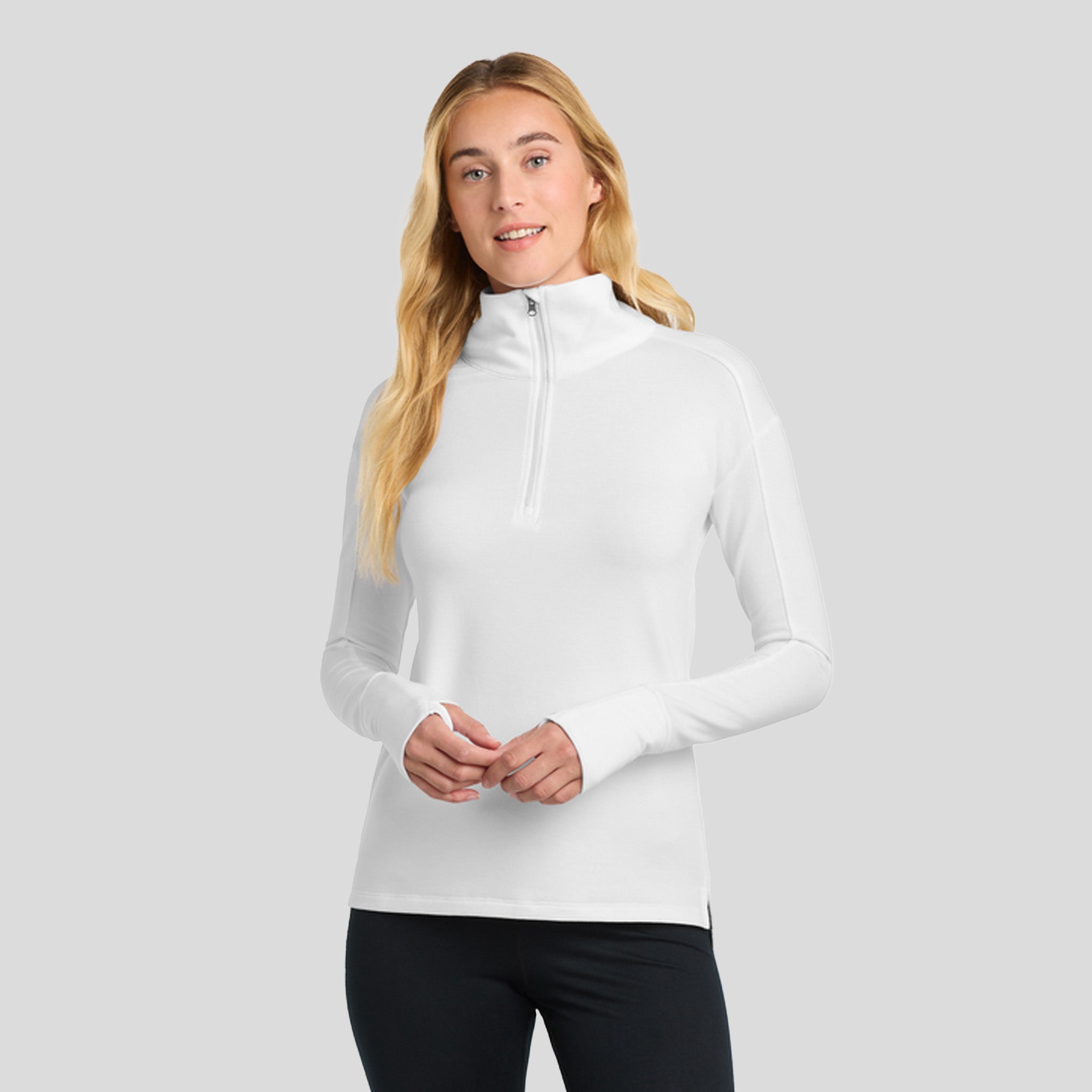 Women's Sport-Wick® Flex Fleece 1/4-Zip | White
