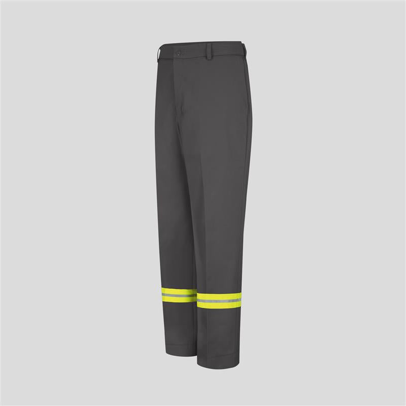 Men's Enhanced Visibility Dura-KapĀ® Industrial Pant | Charcoal/Yellow Visibility Trim