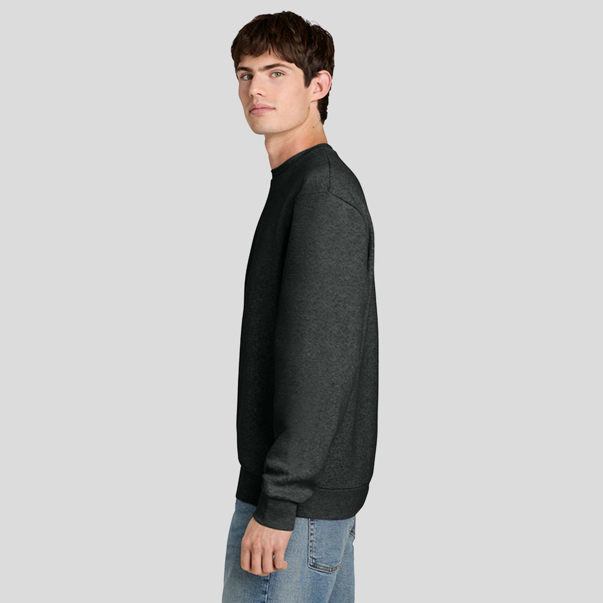 MelloFleece Crew Sweater | Heathered Charcoal