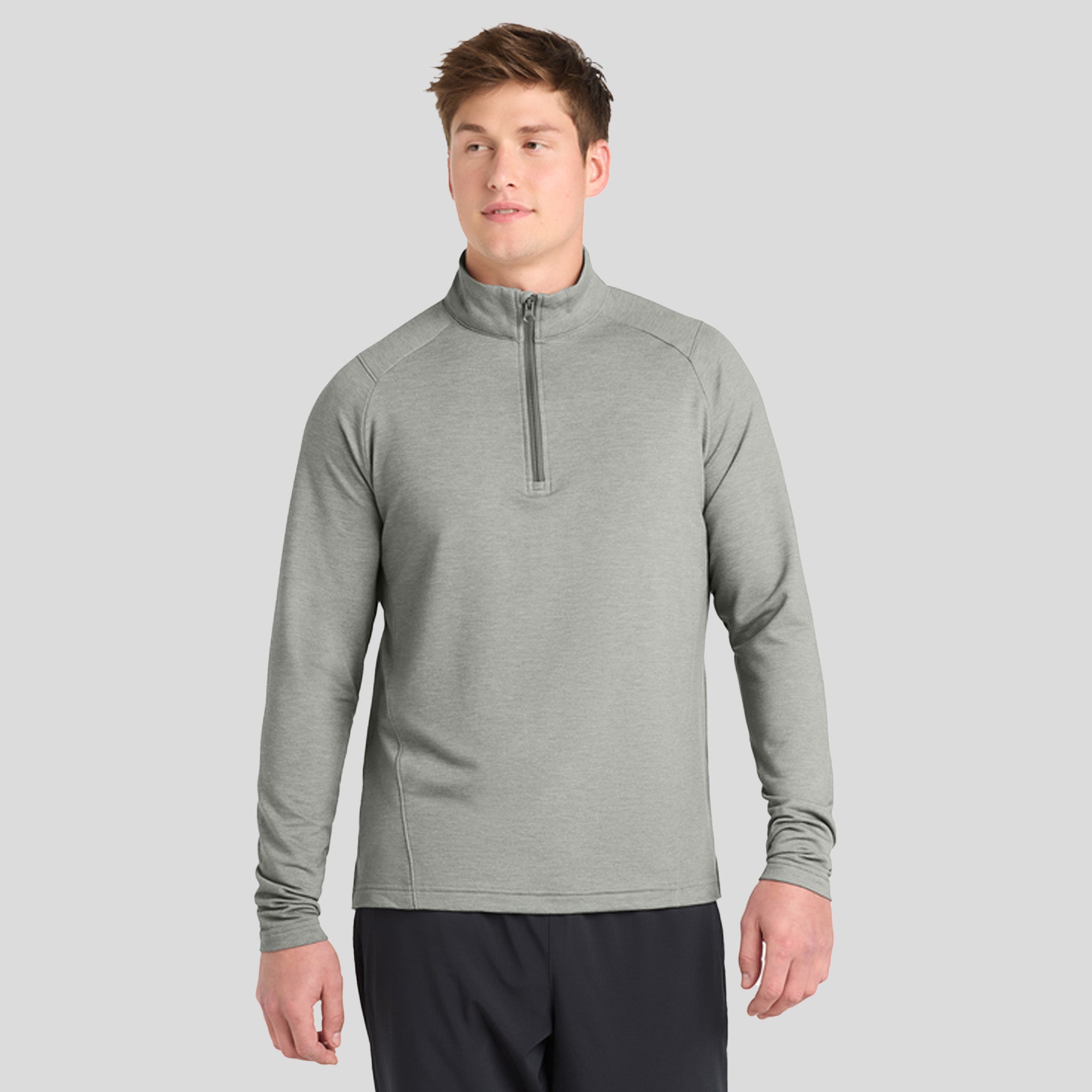 Men's Sport-Wick® Flex Fleece 1/4-Zip | Light Grey Heather